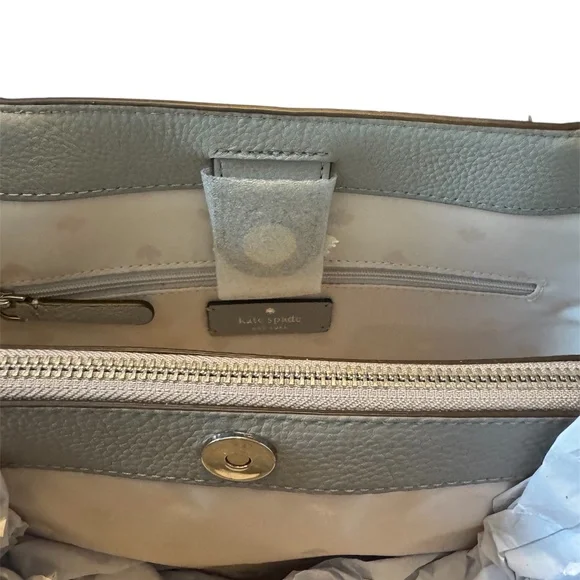 NWT Kate Spade Med Jackson Satchel Nimbus Grey